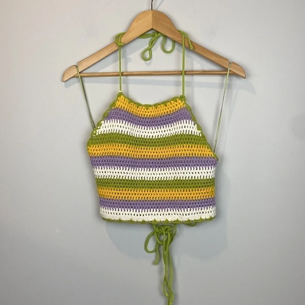 Zara • crochet cropped top - Picture 6 of 10